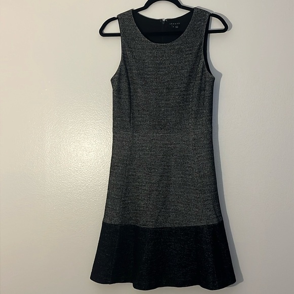 Theory | Wool blend flared hem sleeveless dress Women’s size 6 lined business - Picture 1 of 9